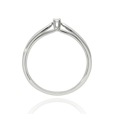 Fehér arany gyűrű 56-os méret (B49310)